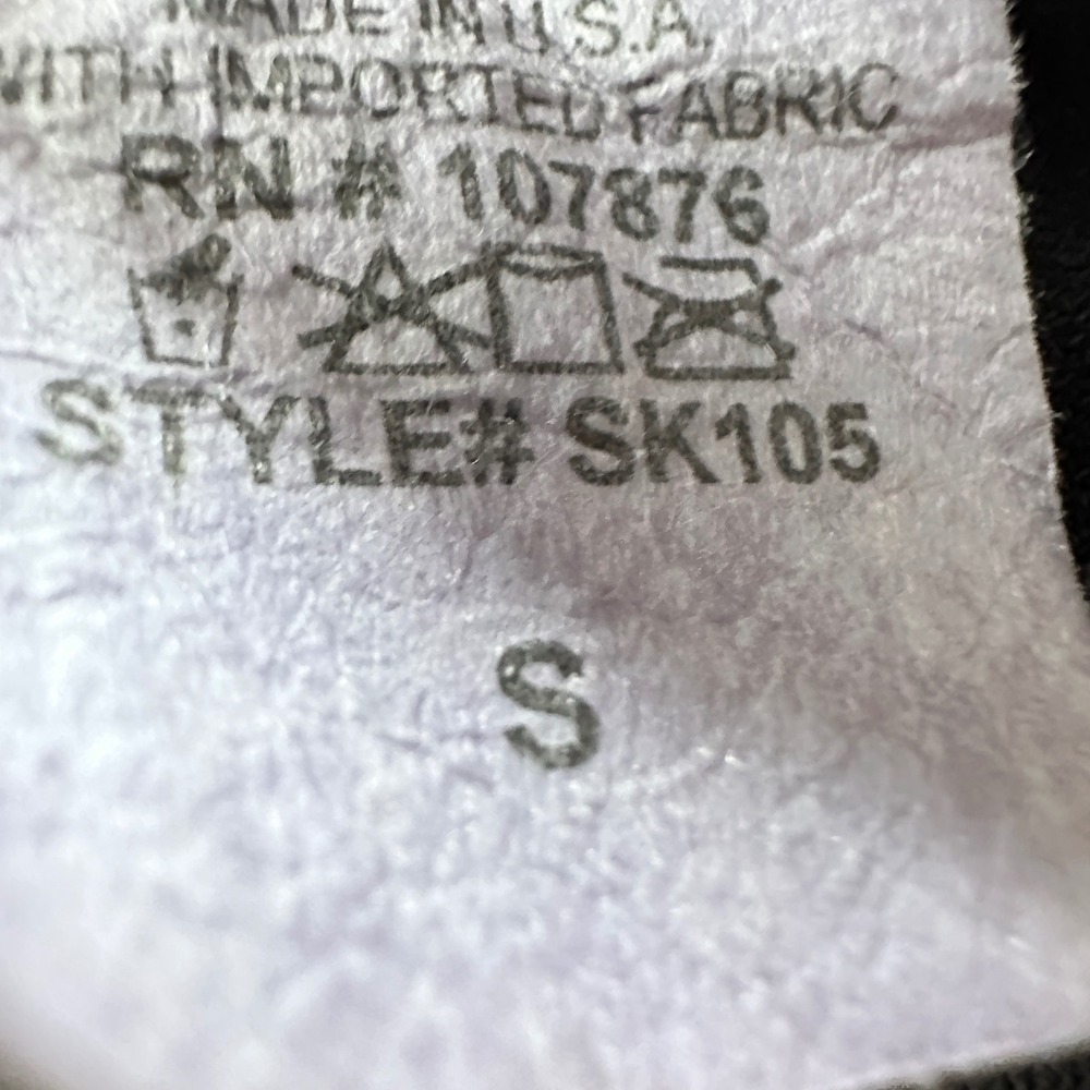 Sun Kim Women's S Tunic Dress‎ Black Zip Front Bubble Hem SK105 Made in USA - Picture 7 of 8